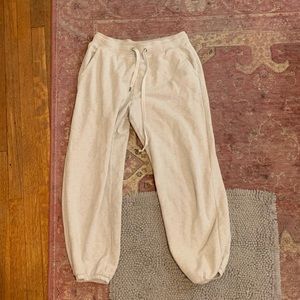 Aerie white joggers
